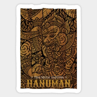 Classic Thai Traditional Mural Painting Sticker